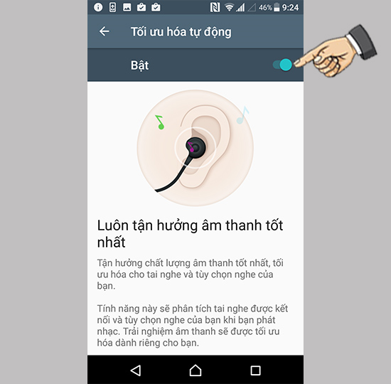 Kích hoạt tính năng